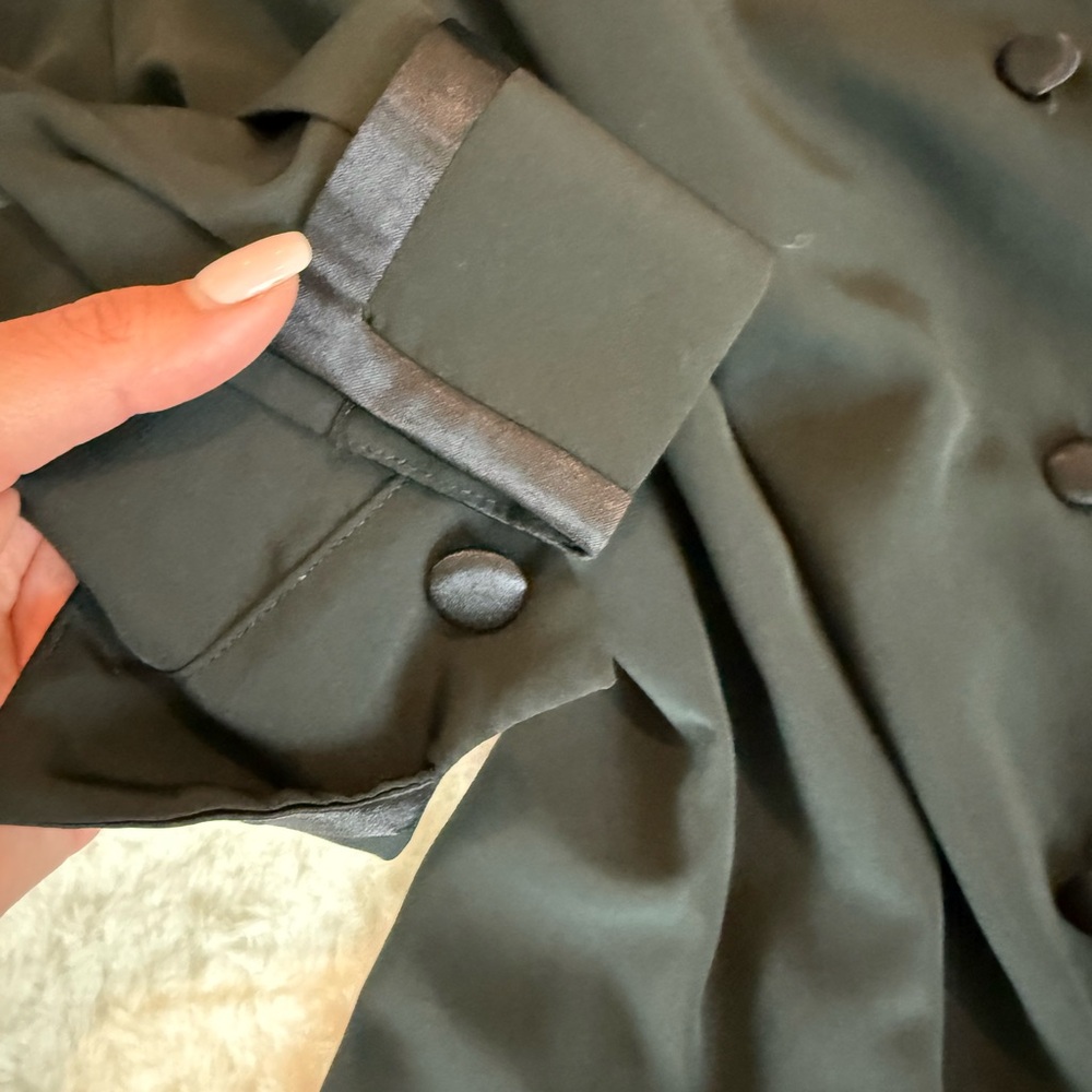 Apparenza Black Fitted Button Down Blouse - Picture 5 of 7